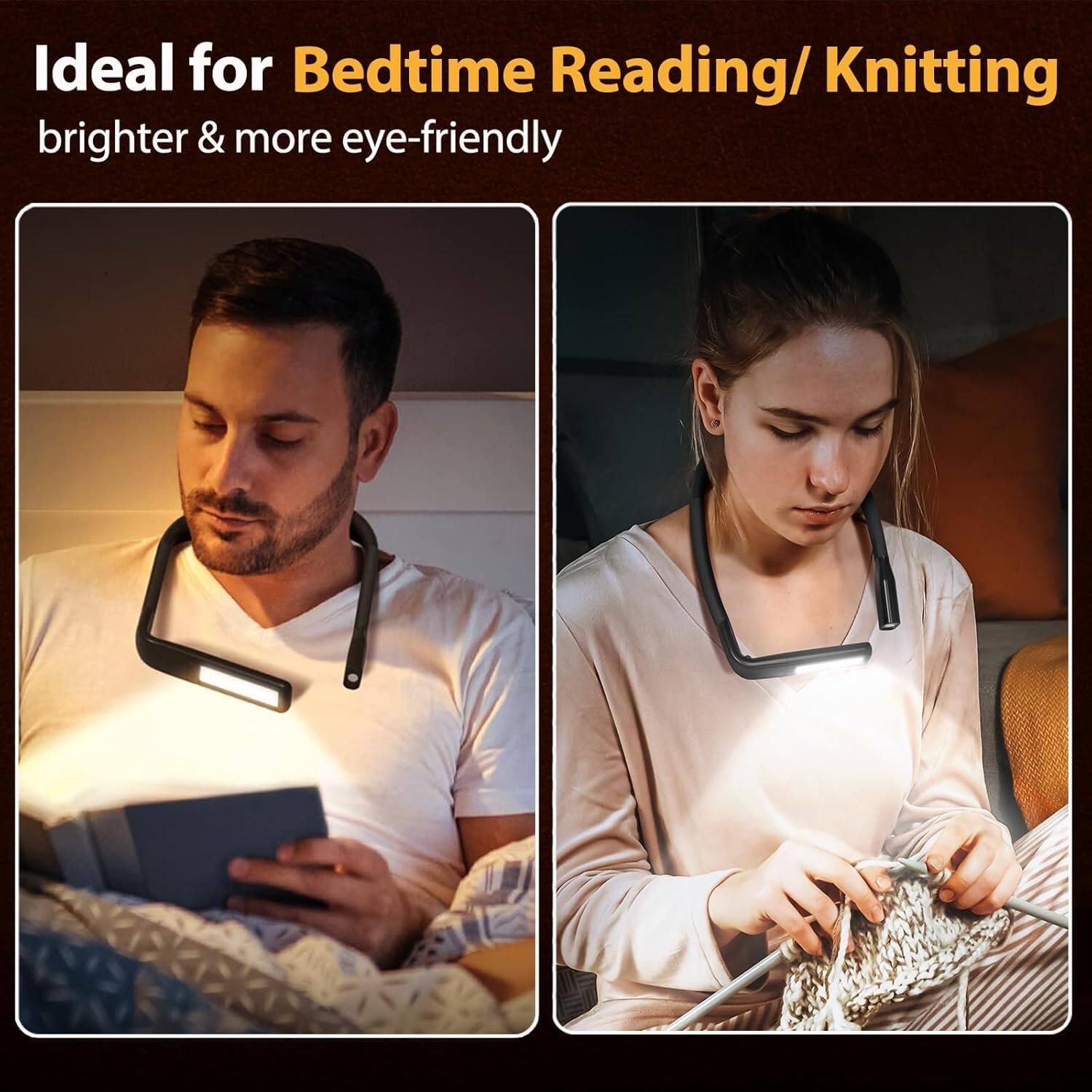 Ideal for Bedtime Reading/ Knitting  
brighter & more eye-friendly