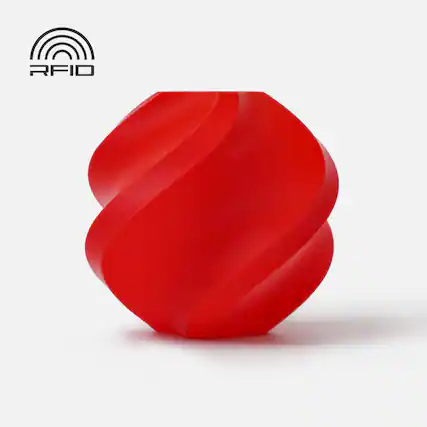 Front. Bambu Lab - 1.75mm PLA Basic Filament - Red.