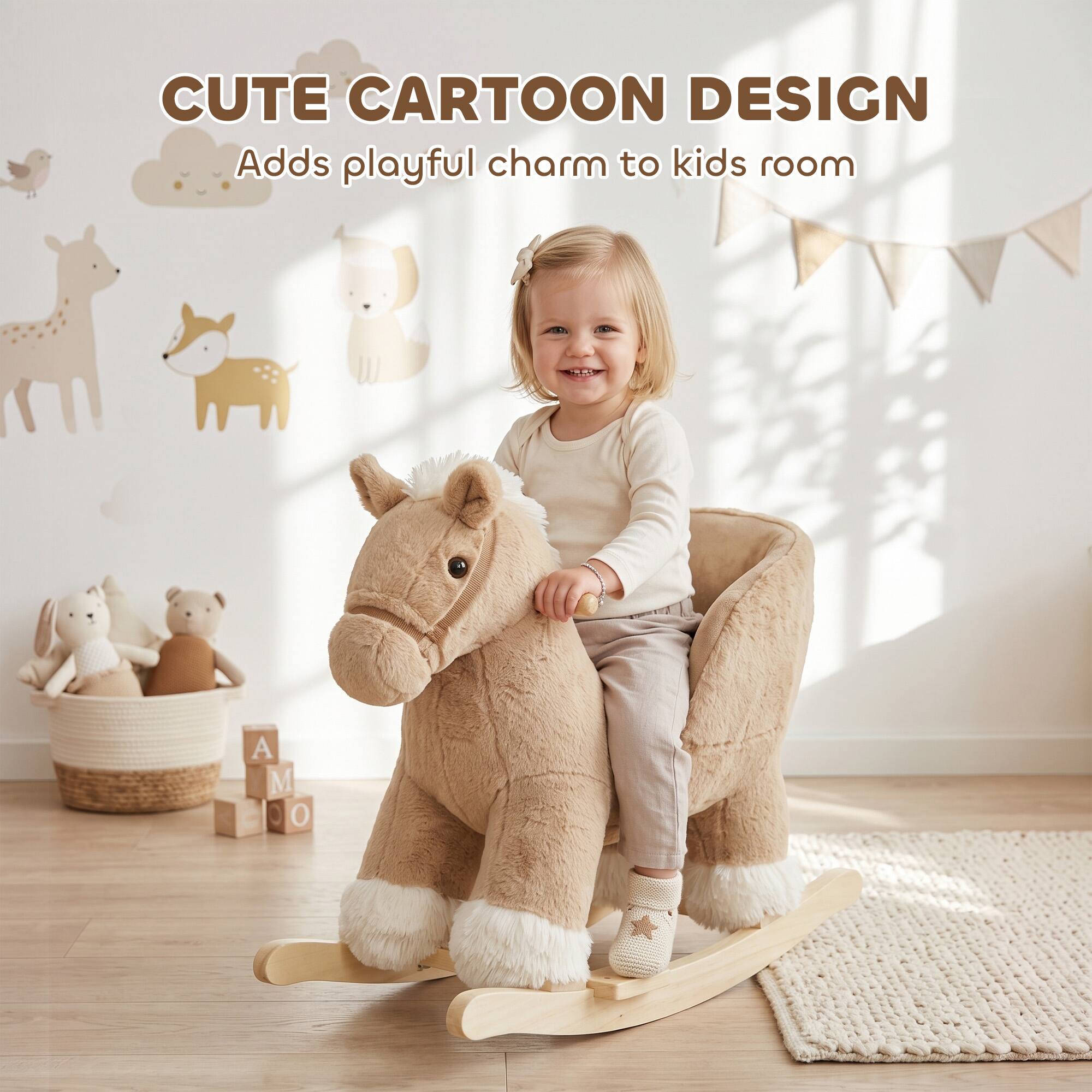 CUTE CARTOON DESIGN  
Adds playful charm to kids room