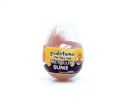 PowerHouse Toys - Gudetama The Lazy Egg Metallic Slime & Mini Figure - Orange