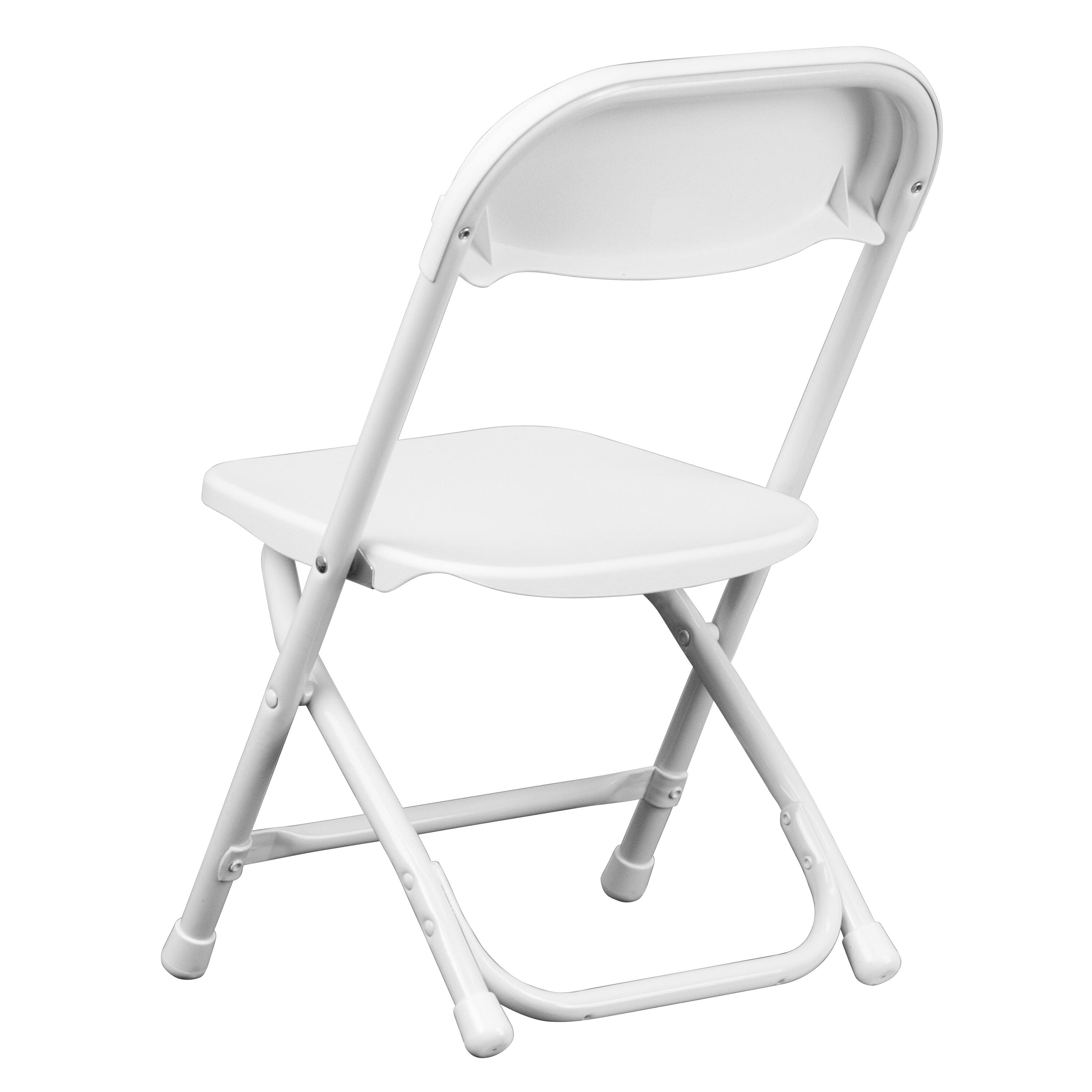Alt View 8. Emma + Oliver - 10 Pack Kids Plastic Folding Chair Daycare Home School Furniture - White.