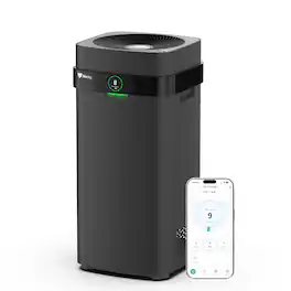 Airdog - X5+ Air Purifier for Large Rooms up to 1600 sq ft, Washable Filter, TPA Technology 20X More Effective Than HEPA - Black