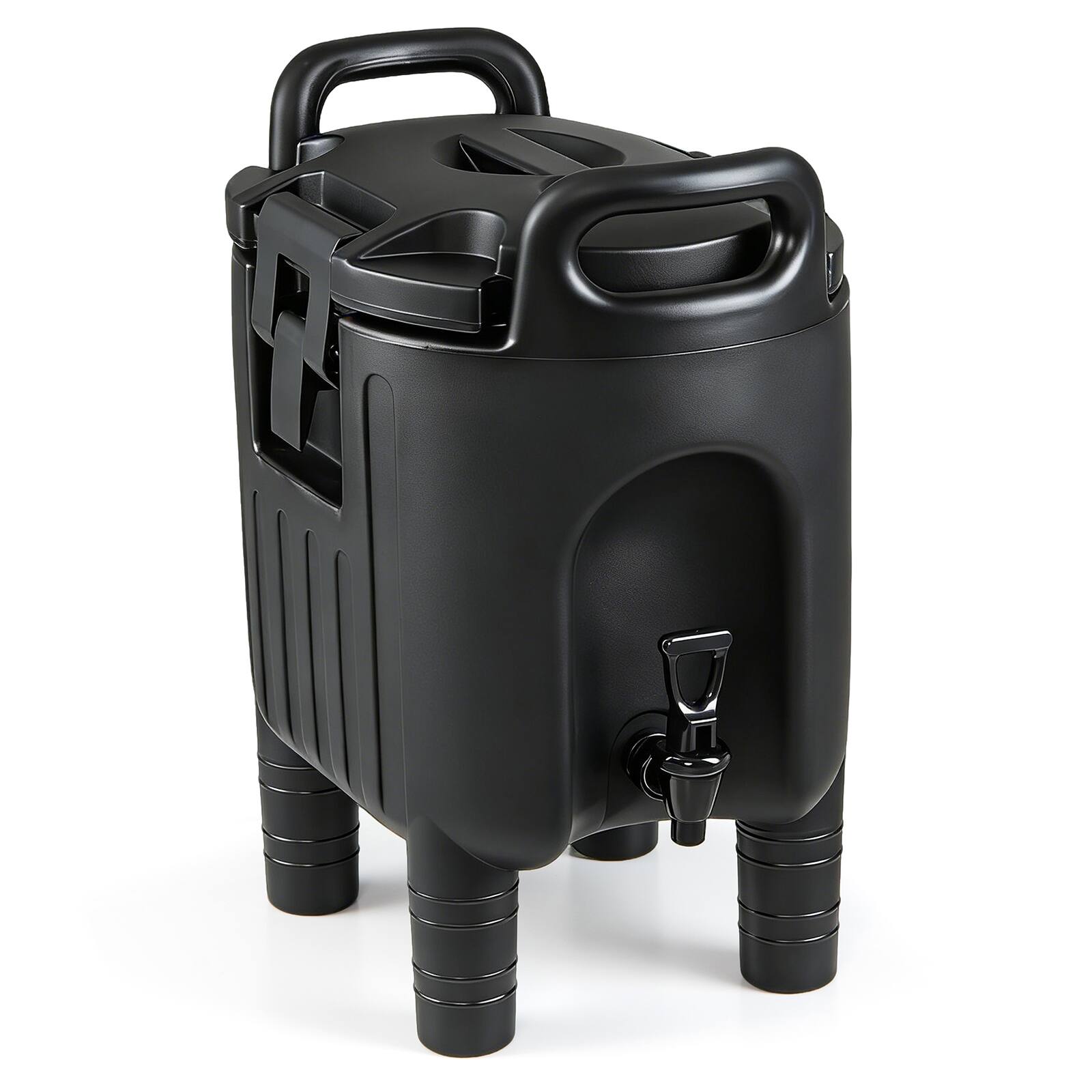 Costway - 2.6 Gal Insulated Beverage Dispenser with Handles & Two-Stage Faucet for Catering - Black price history on PriceWatchPro
