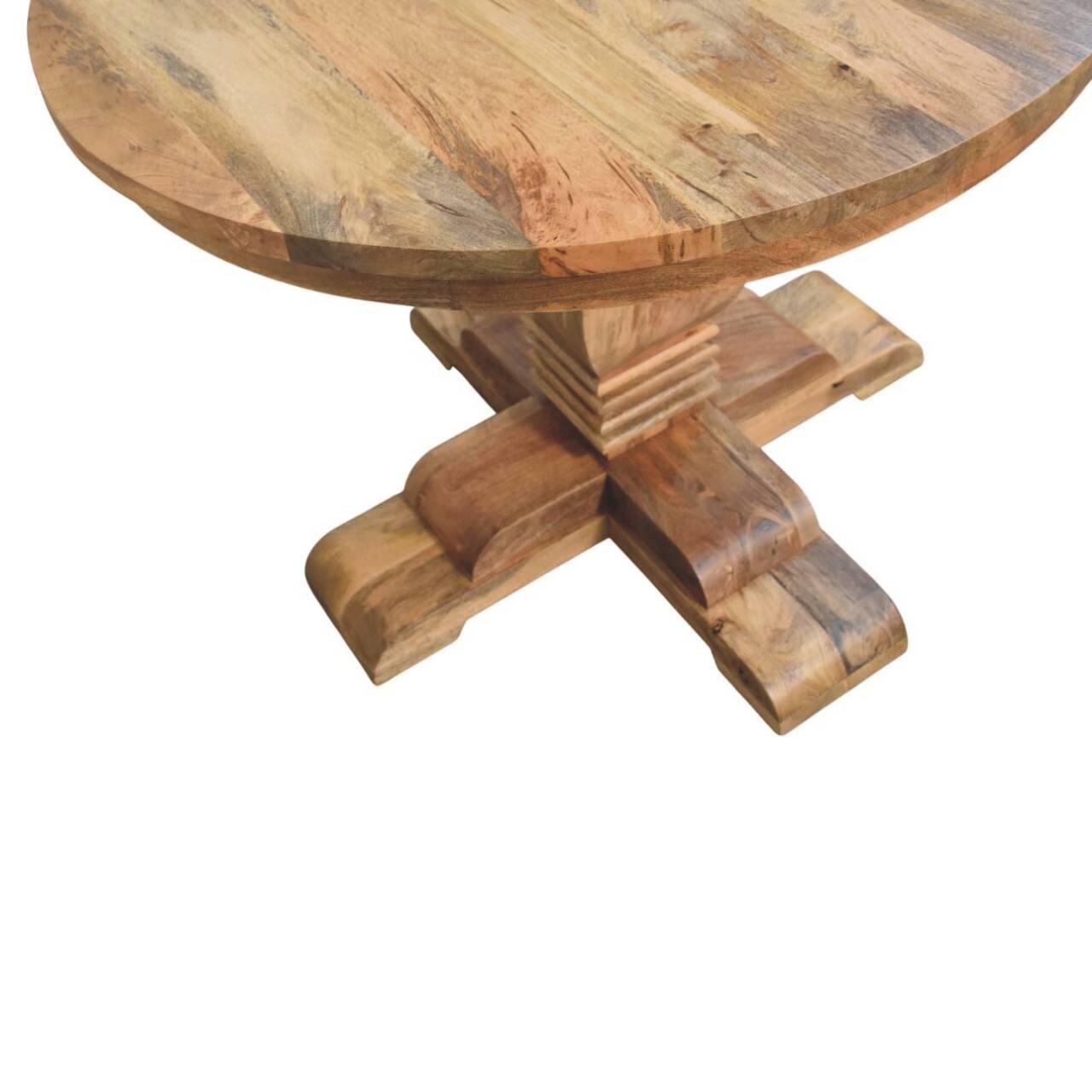 Alt View 2. Artisan Furniture - Valentina Round Dining Table, Beige - Beige.