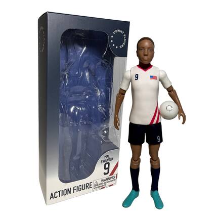 USWNT PLAYERS
9 MAL SWANSON 9
WARNING: CHOKING HAZARD - Small parts. Not for children under 3 years.
ACTION FIGURE