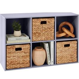 Best Choice Products - 6-Cube Bookshelf, 11in Display Storage System, Organizer w/ Removable Back Panels - Lavender