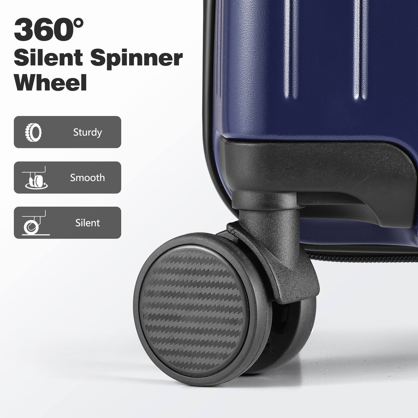 360° Silent Spinner Wheel

- Sturdy
- Smooth
- Silent