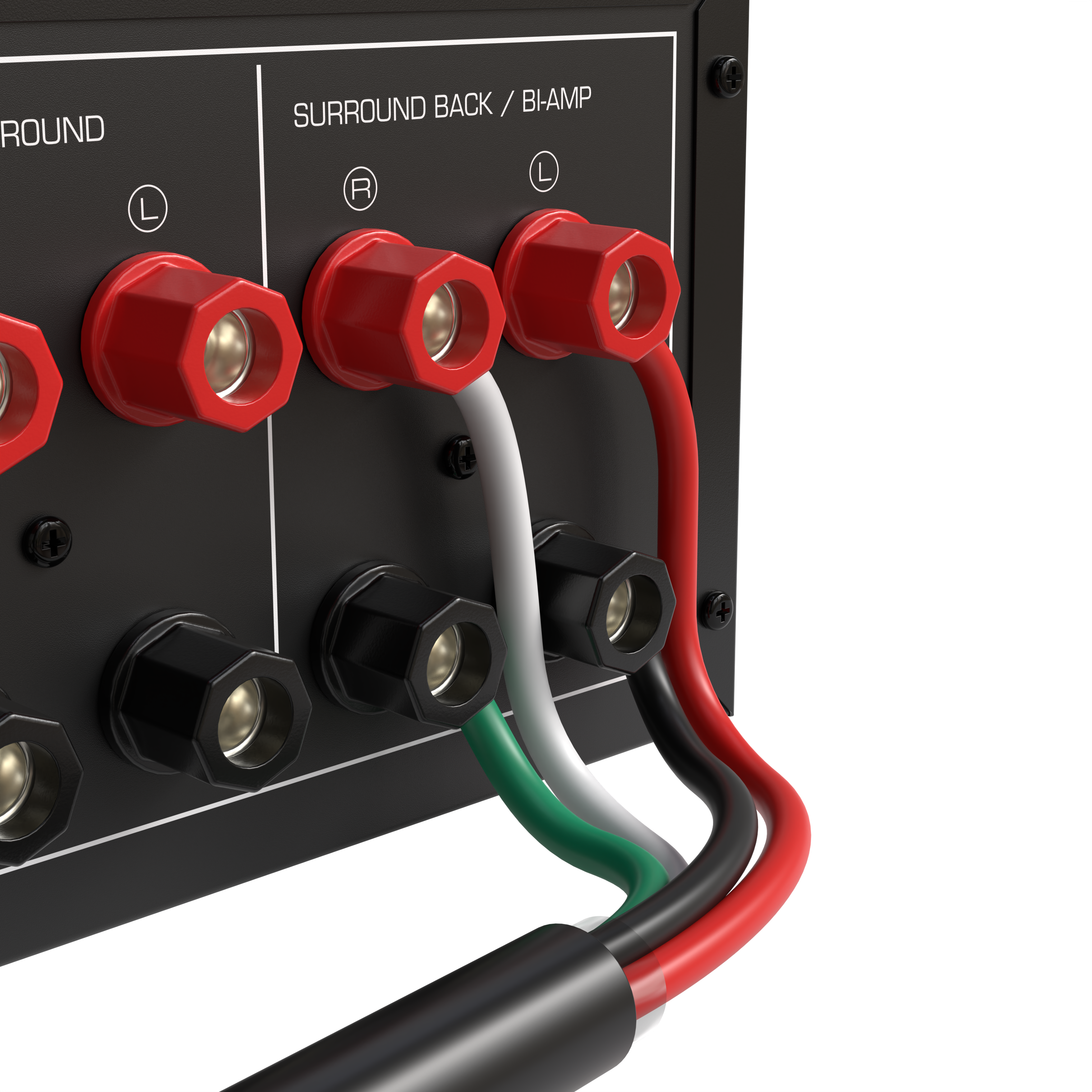 ROUND  
SURROUND BACK / BI-AMP