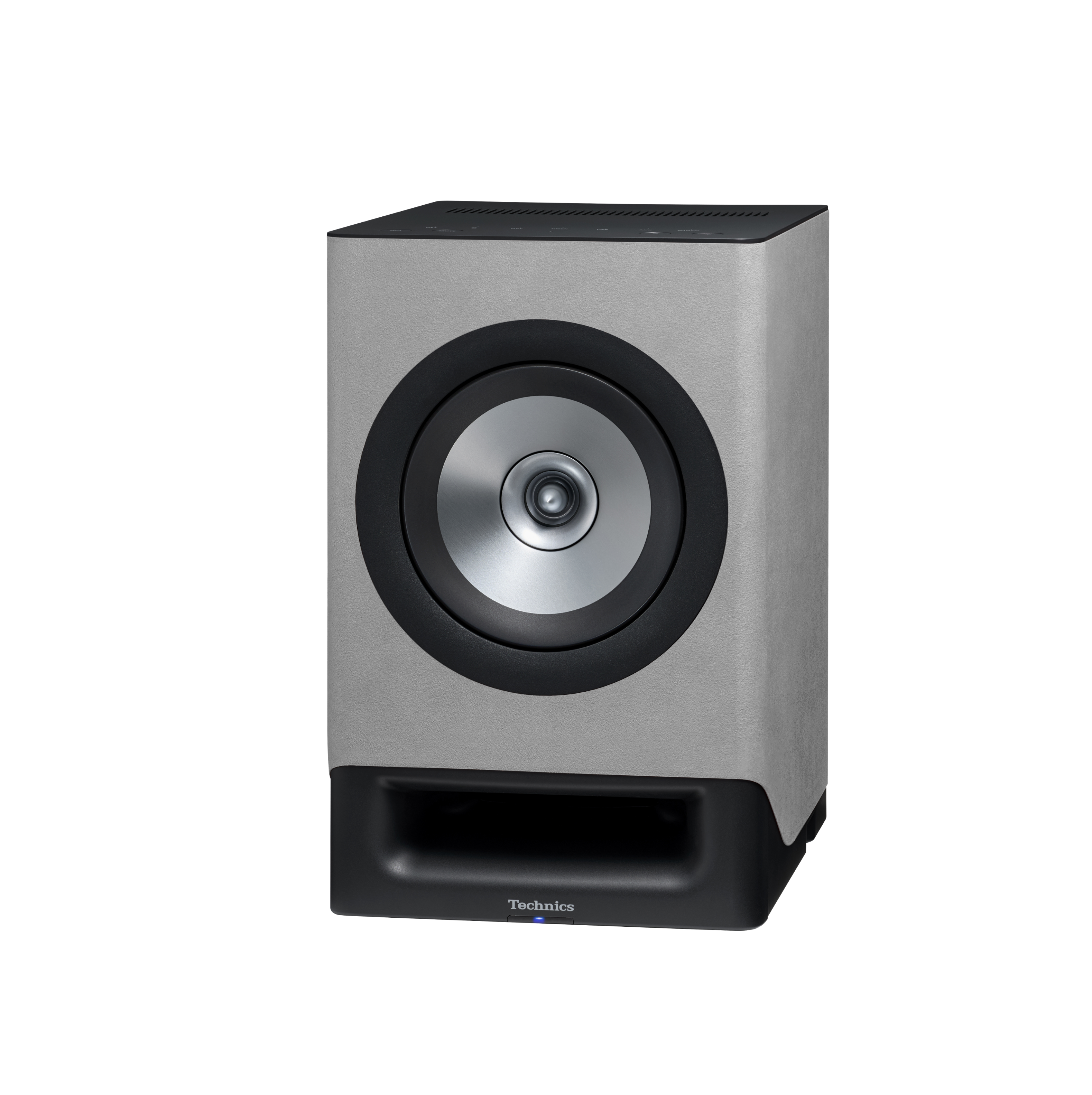 Alt View 1. Technics - Premium Class Hi-Res 200W Wireless Bookshelf Networking Speakers - Silky Grey.