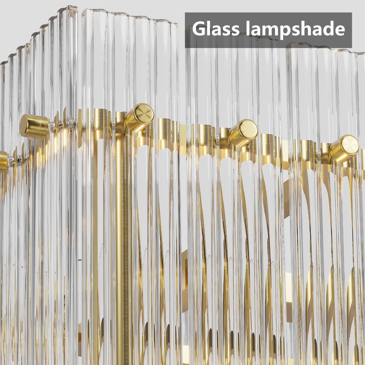 Glass lampshade