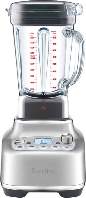 Breville - the Super Q Blender, 1600W, with 12 speed settings and 68 oz Jug - Brushed Stainless Steel