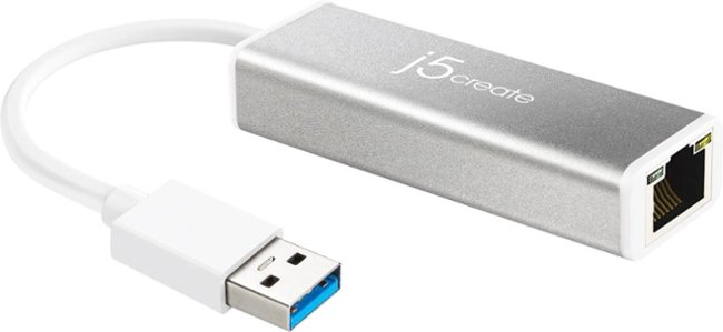 j5create - USB 3.0 Gigabit Ethernet Adapter - Silver_0