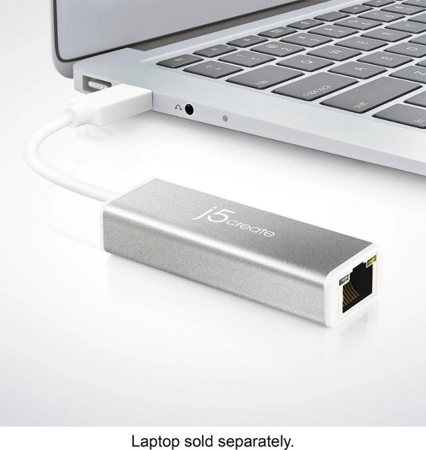 j5create - USB 3.0 Gigabit Ethernet Adapter - Silver_3