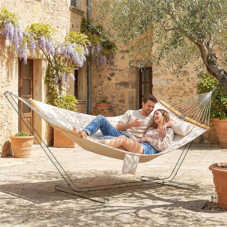 Alt View 1. PULUZ - Outdoor Hammock 2-Person, with Pillow & Pad, 440 lbs Capacity.