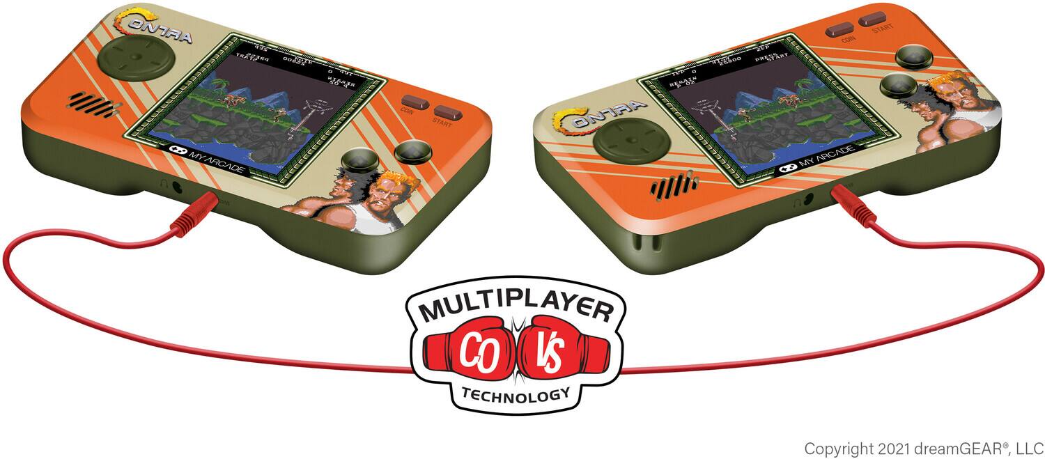 ONTRA  
PRETART  
OdS  
li  
8  
MY  
MYARCADE  
I  
C  
COIN  
START  
START  
CON  
dE  
FEL00  
PREYART  
#n5  
ONTRA  
MY ARCADE  
MULTIPLAYER  
CO  
VS  
TECHNOLOGY  
Copyright 2021 dreamGEAR, LLC