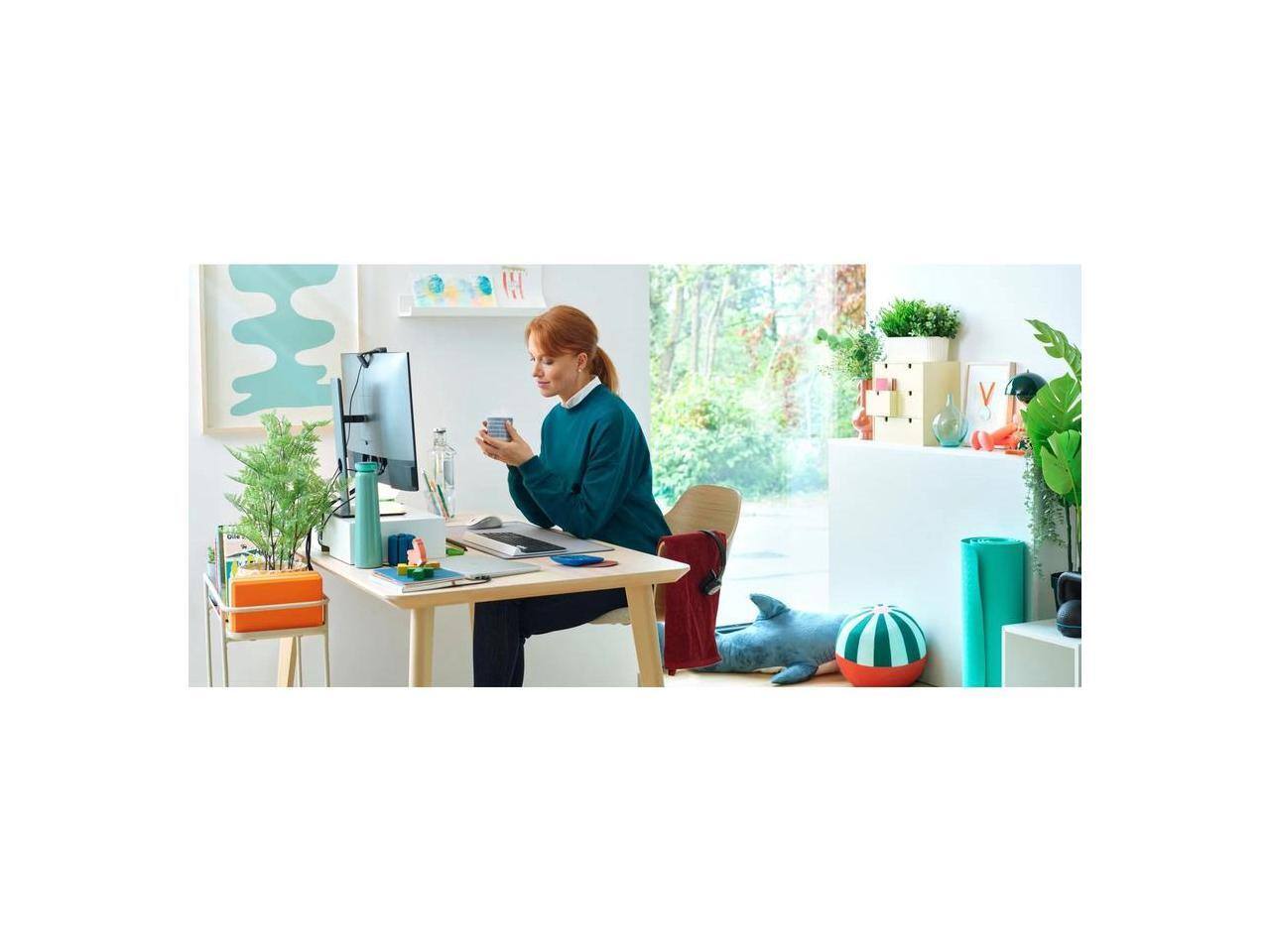 Alt View 4. Logitech - Logitech M650 Mouse - Optical, Wireless, Bluetooth, 2000 dpi, 5 Buttons, Right-handed - Raw White.