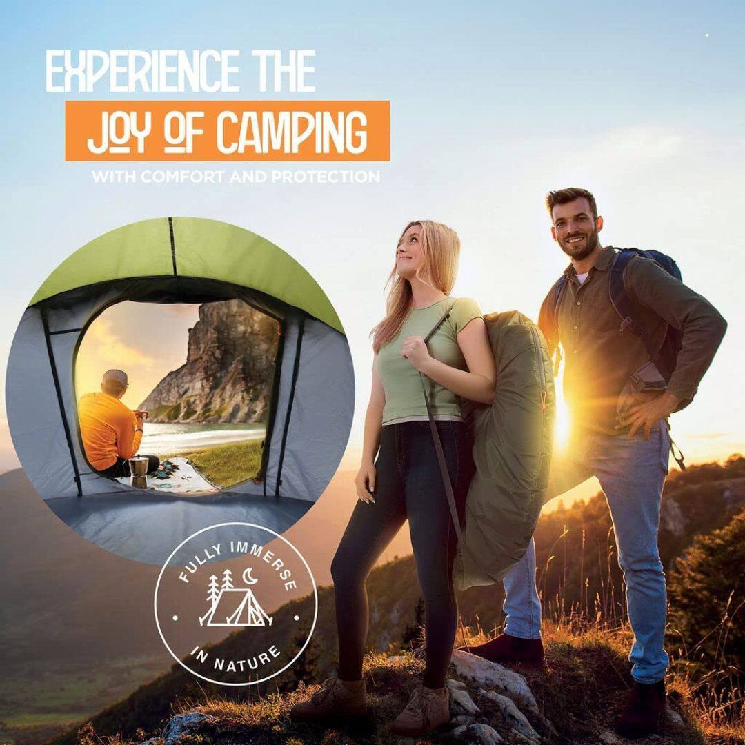Experience the joy of camping with comfort and protection. Fully immerse in nature.
