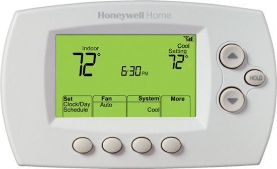 Van Eerlijk Zijdelings Honeywell Home 7-Day Programmable Thermostat with Wi-Fi Capability White  RTH6580WF - Best Buy