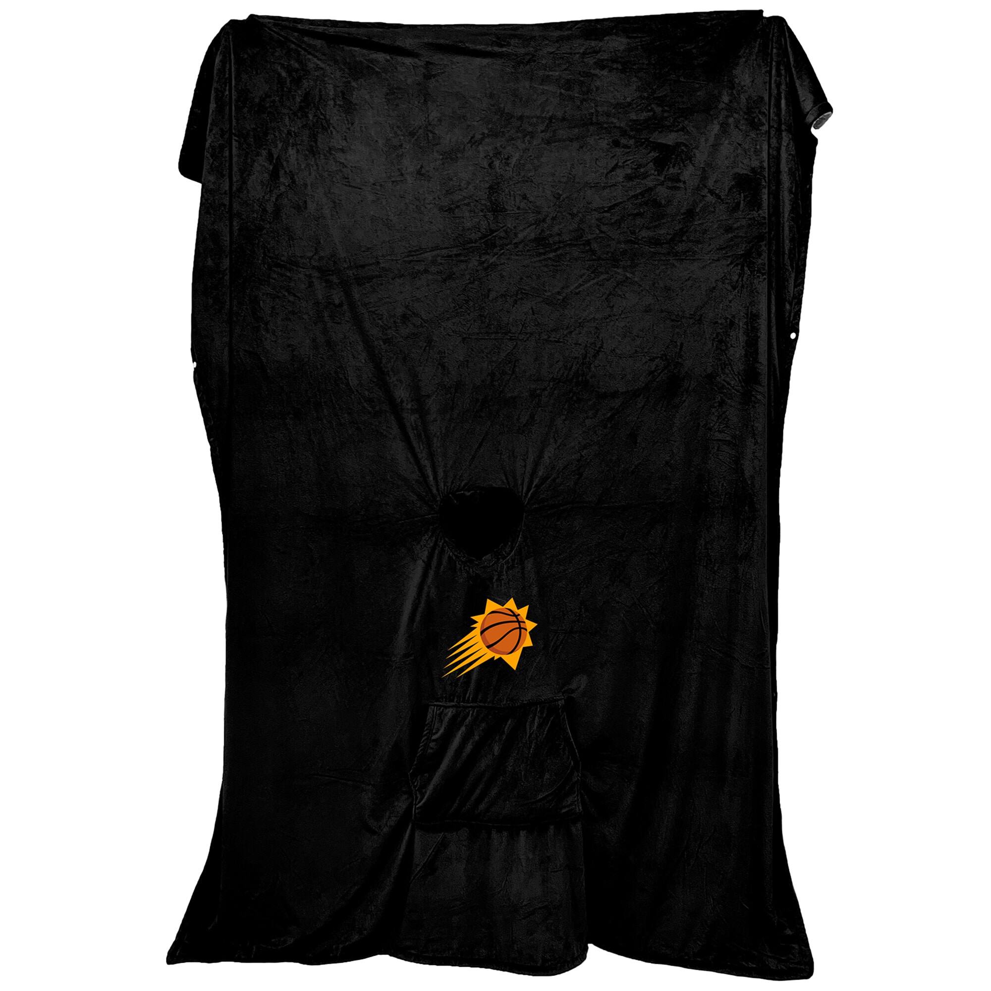 Alt View 2. Pegasus - Phoenix Suns 60" x 80" Logo Patch Team Color Bloncho with Sherpa - Multicolor.