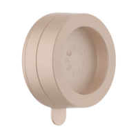 PopSockets - Multi-Surface Magnetic Suction Phone with MagSafe for Mobile Phones - Metallic Latte - Front_Zoom