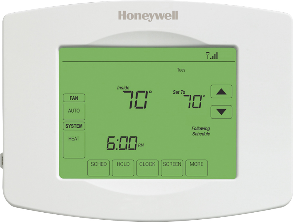 Honeywell Home 7-Day Programmable Thermostat with Wi-Fi Capability White  RTH8580WF - Best Buy