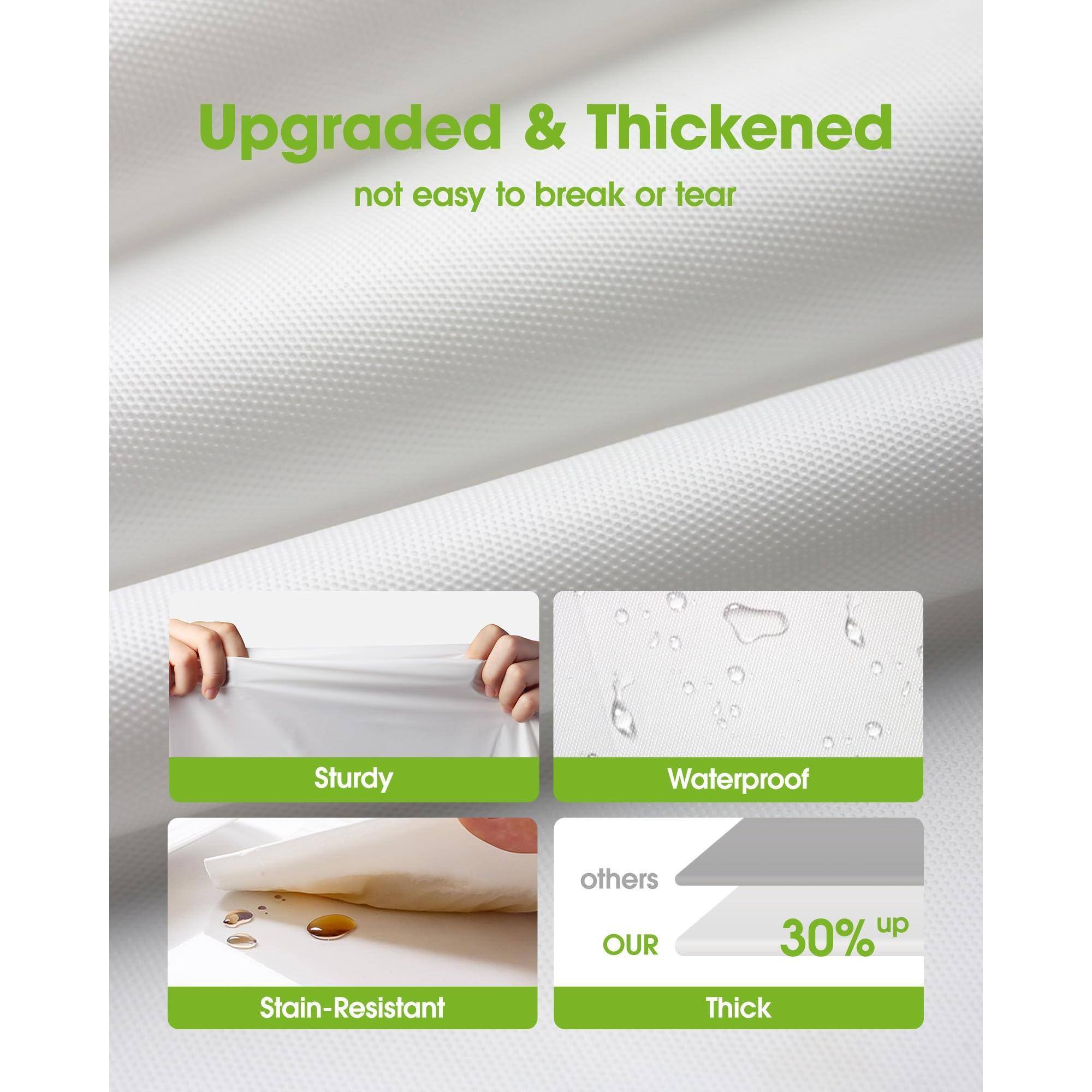 Upgraded & Thickened  
not easy to break or tear  

Sturdy  
Waterproof  
Stain-Resistant  

others  
OUR  
30% up  
Thick