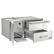Left. Coyote Outdoor Living - Coyote Outdoor Living 42" Access Door With Storage & Warming Drawer Combo - Stainless Steel.