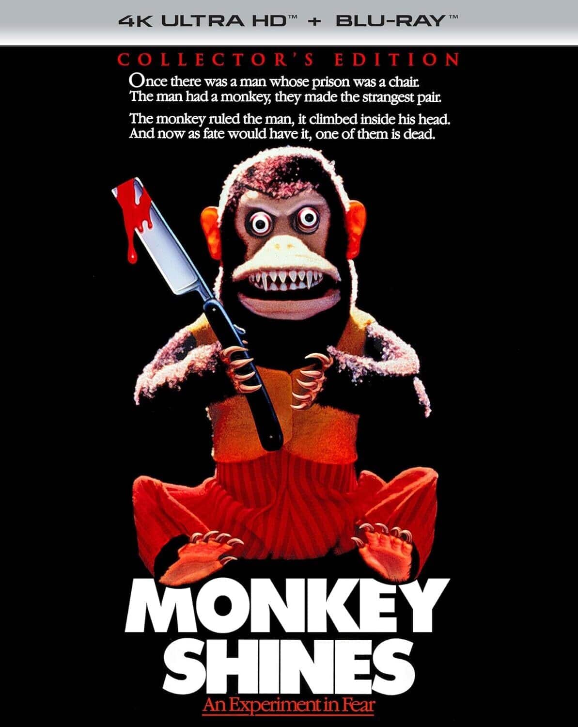 Monkey Shines (Collector's Edition)  - 4K Blu-Ray