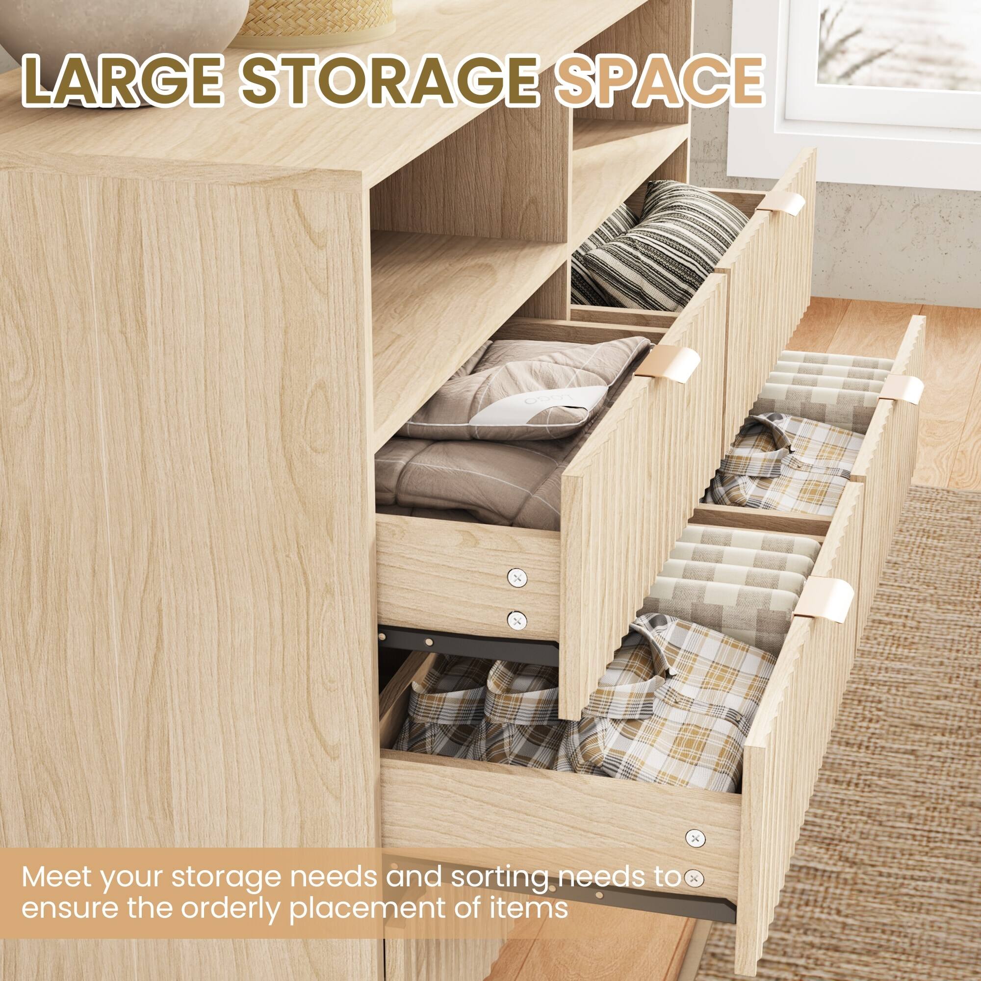 LARGE STORAGE SPACE

Meet your storage needs and sorting needs to ensure the orderly placement of items