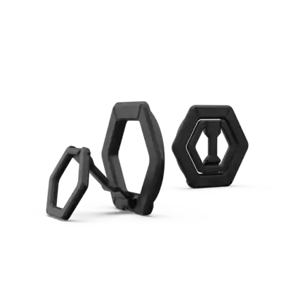 Front. UAG - Magnetic Ring Stand - Black.