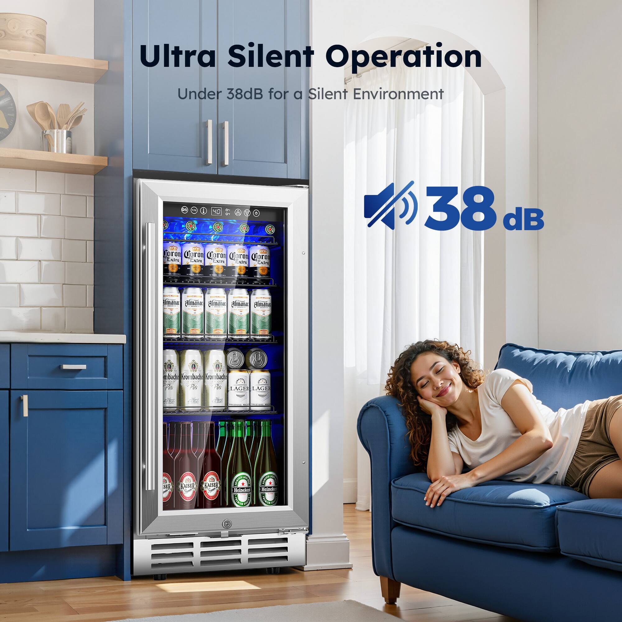 Ultra Silent Operation  
Under 38dB for a Silent Environment  

38 dB