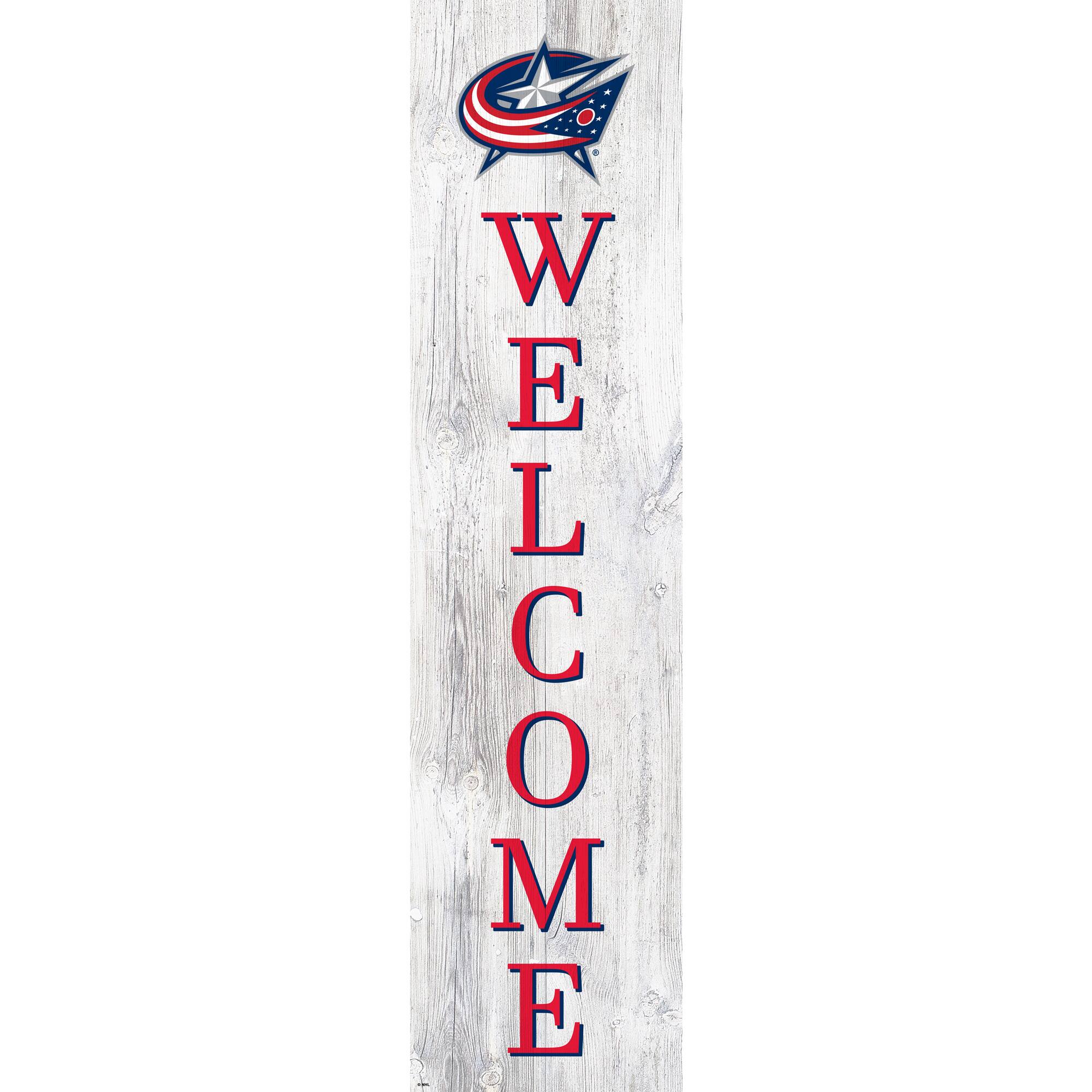 Columbus Blue Jackets 48'' Welcome Leaner