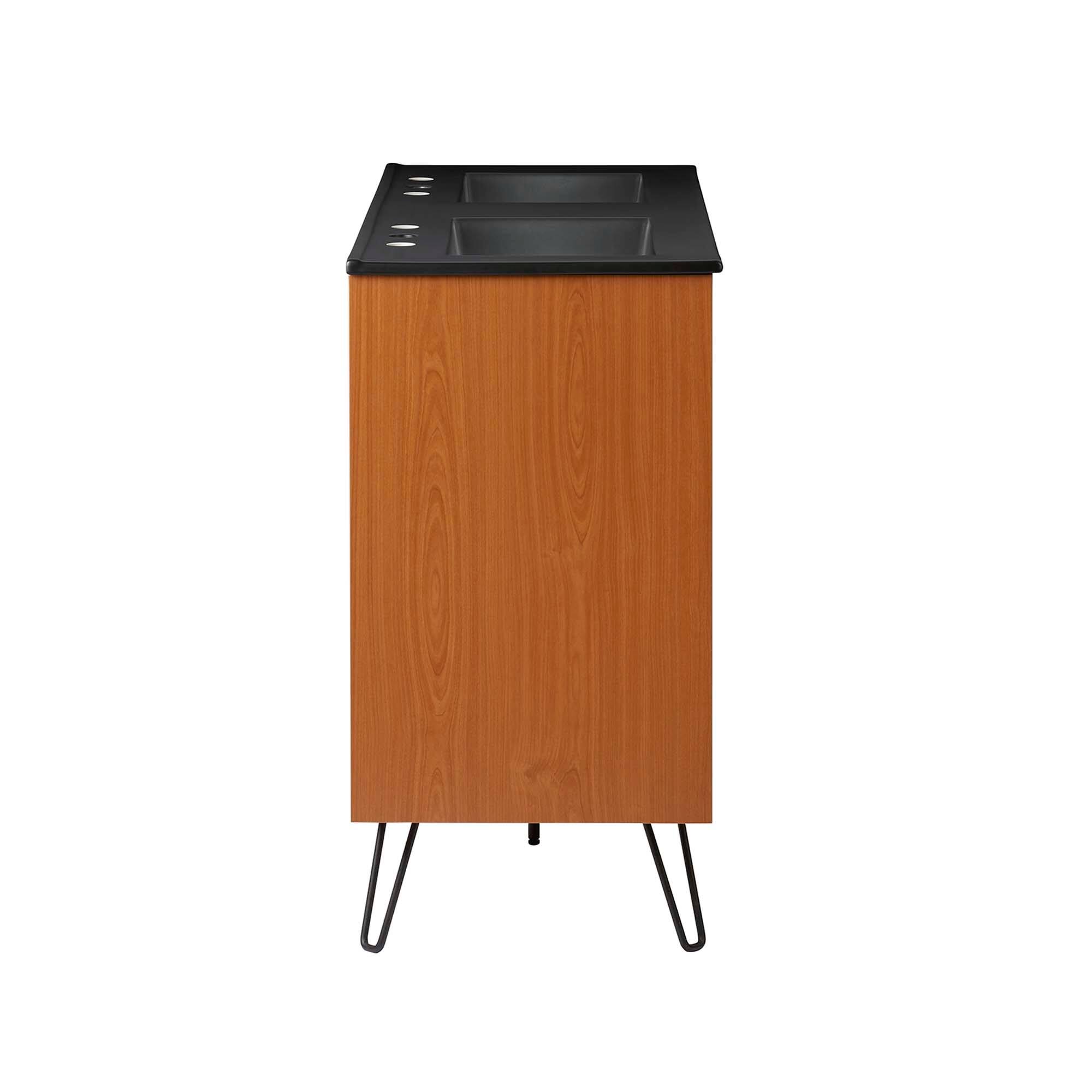 Alt View 1. Modway - Energize Bathroom Vanity Basin Included by Modway - Cherry White Black.