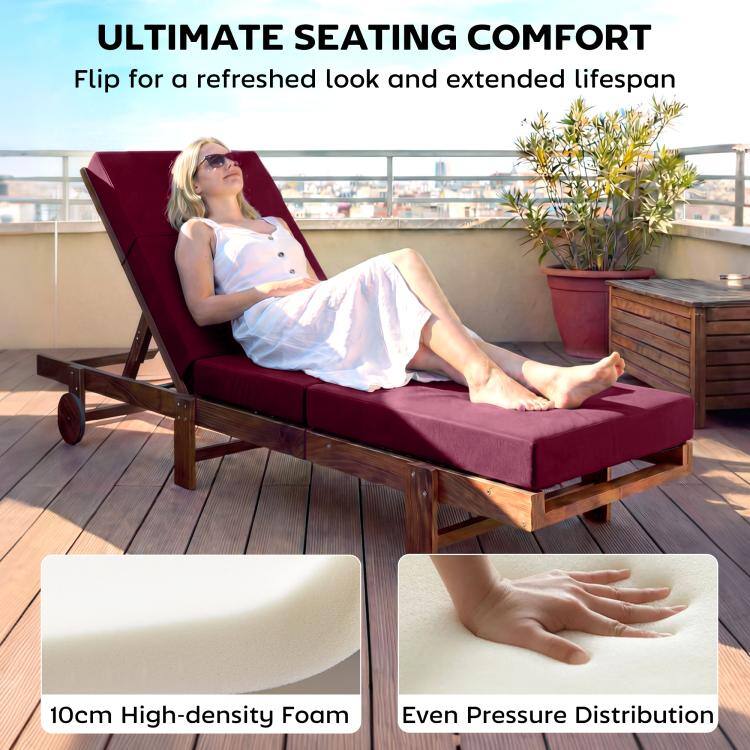 ULTIMATE SEATING COMFORT  
Flip for a refreshed look and extended lifespan  

10cm High-density Foam  
Even Pressure Distribution