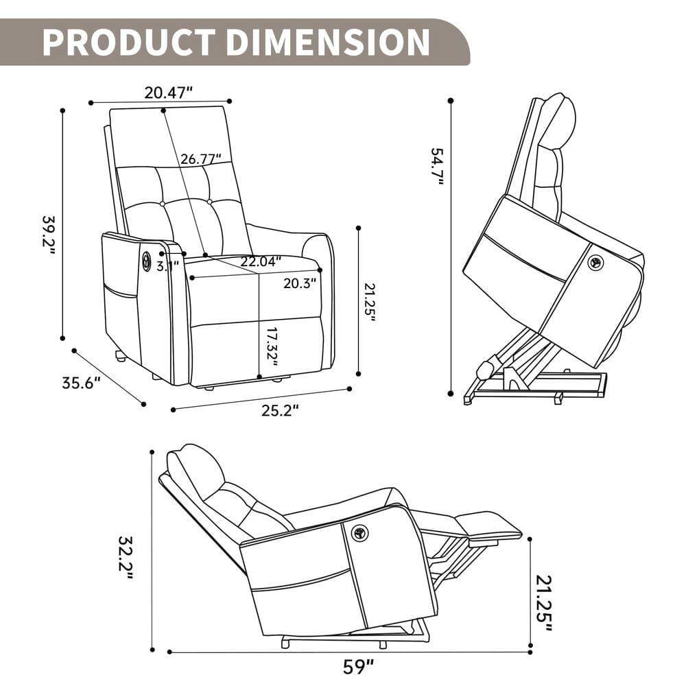 PRODUCT DIMENSION

- 20.47"
- 39.2"
- 35.6"
- 26.77"
- 22.04"
- 20.3"
- 17.32"
- 21.25"
- 54.7"
- 25.2"
- 32.2"
- 59"
- 21.25"