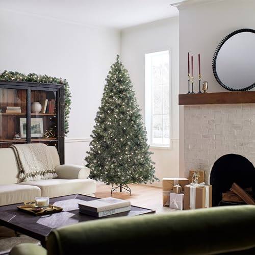 Alt View 5. National Tree Company - National Tree Company 7.5 ft Pre-Lit North Valley Spruce Artificial - Blue.