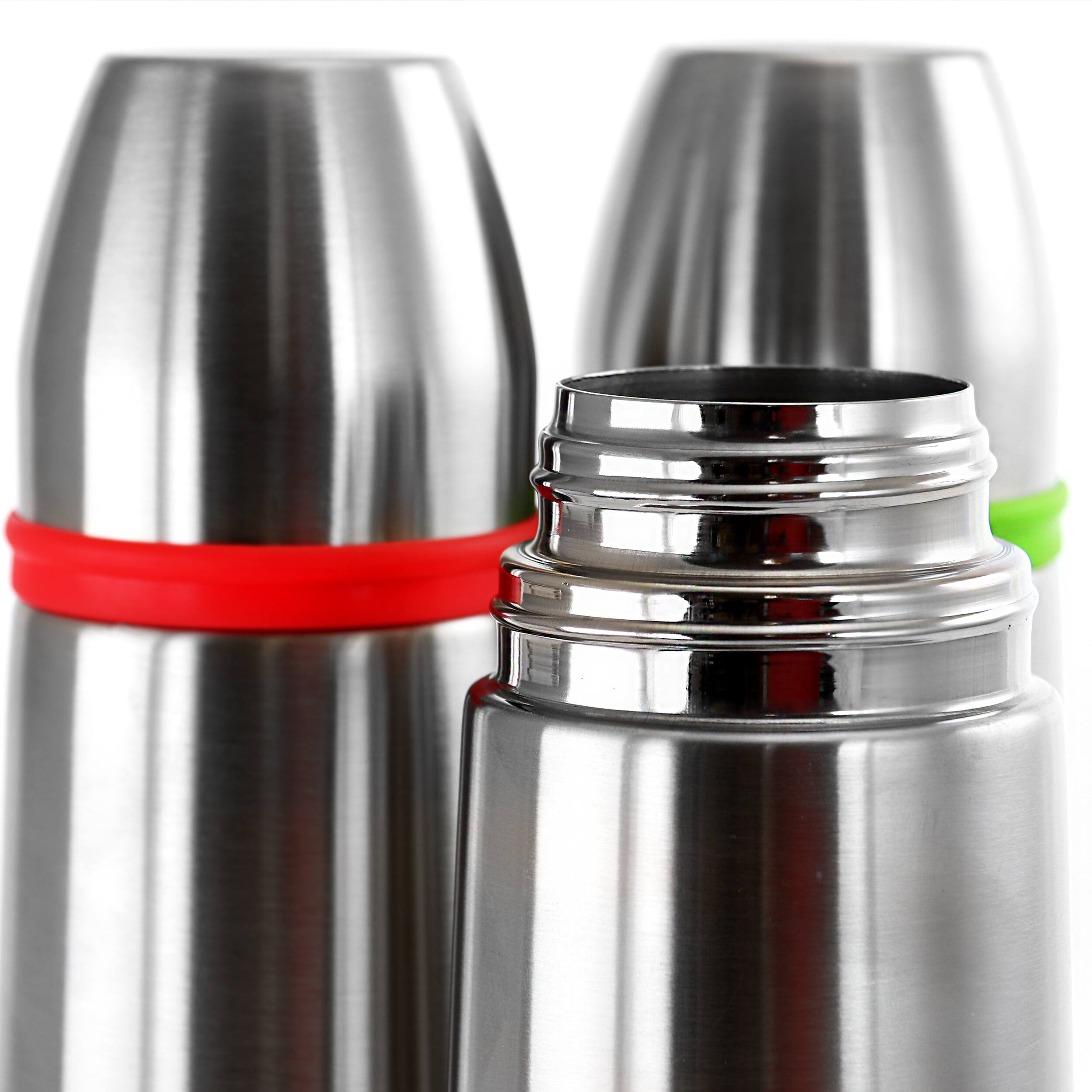 Alt View 3. Mr. Coffee - Mr. Coffee Altona 3 Piece 27 Ounce Stainless Steel Thermal Travel Bottles in Assorted Colors - Assorted.