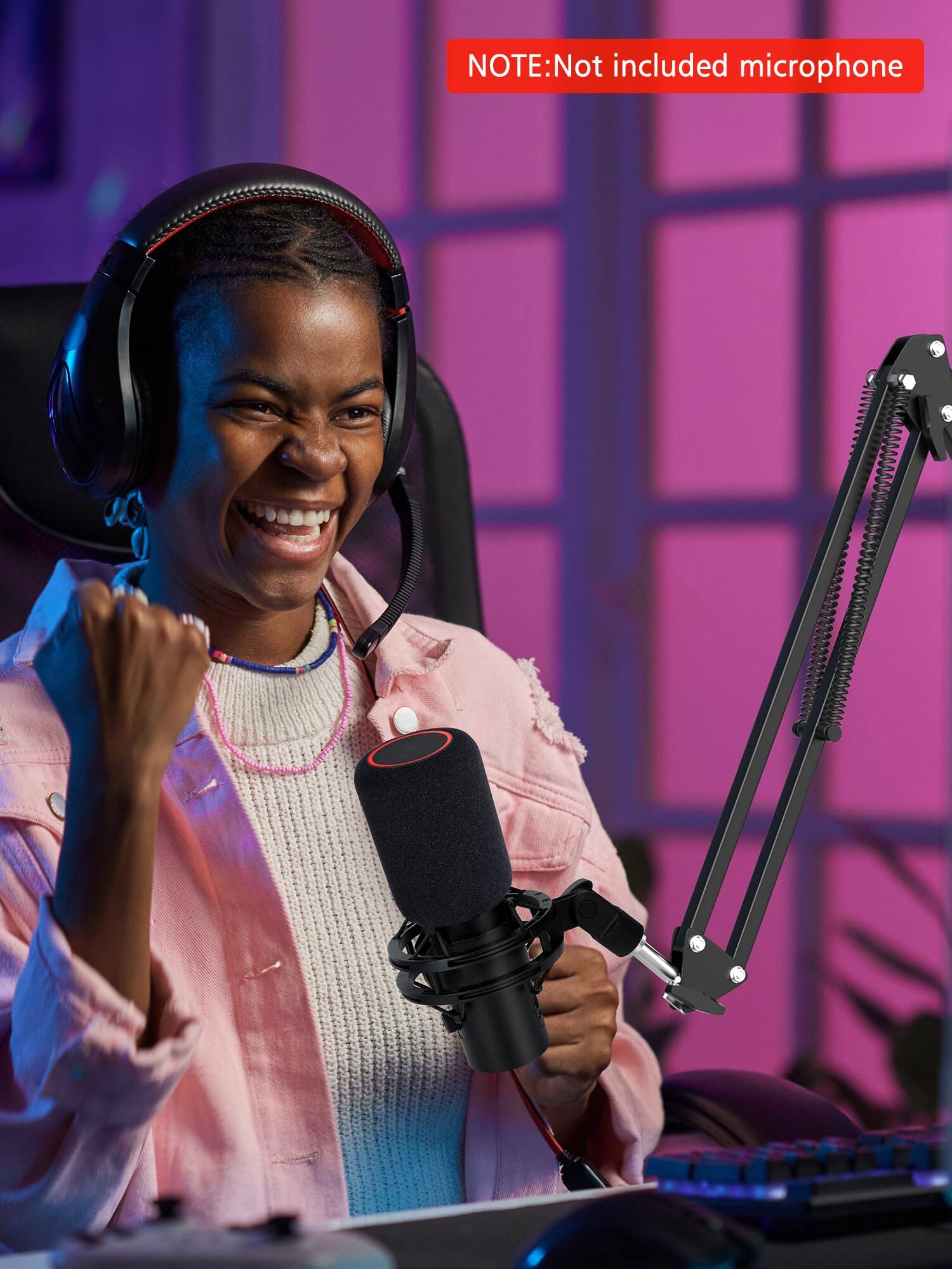 NOTE: Not included microphone