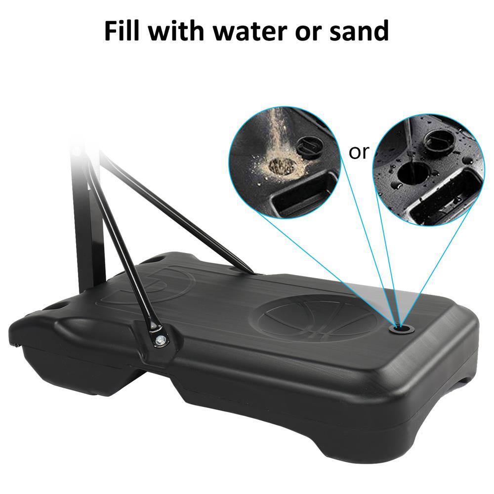 Fill with water or sand