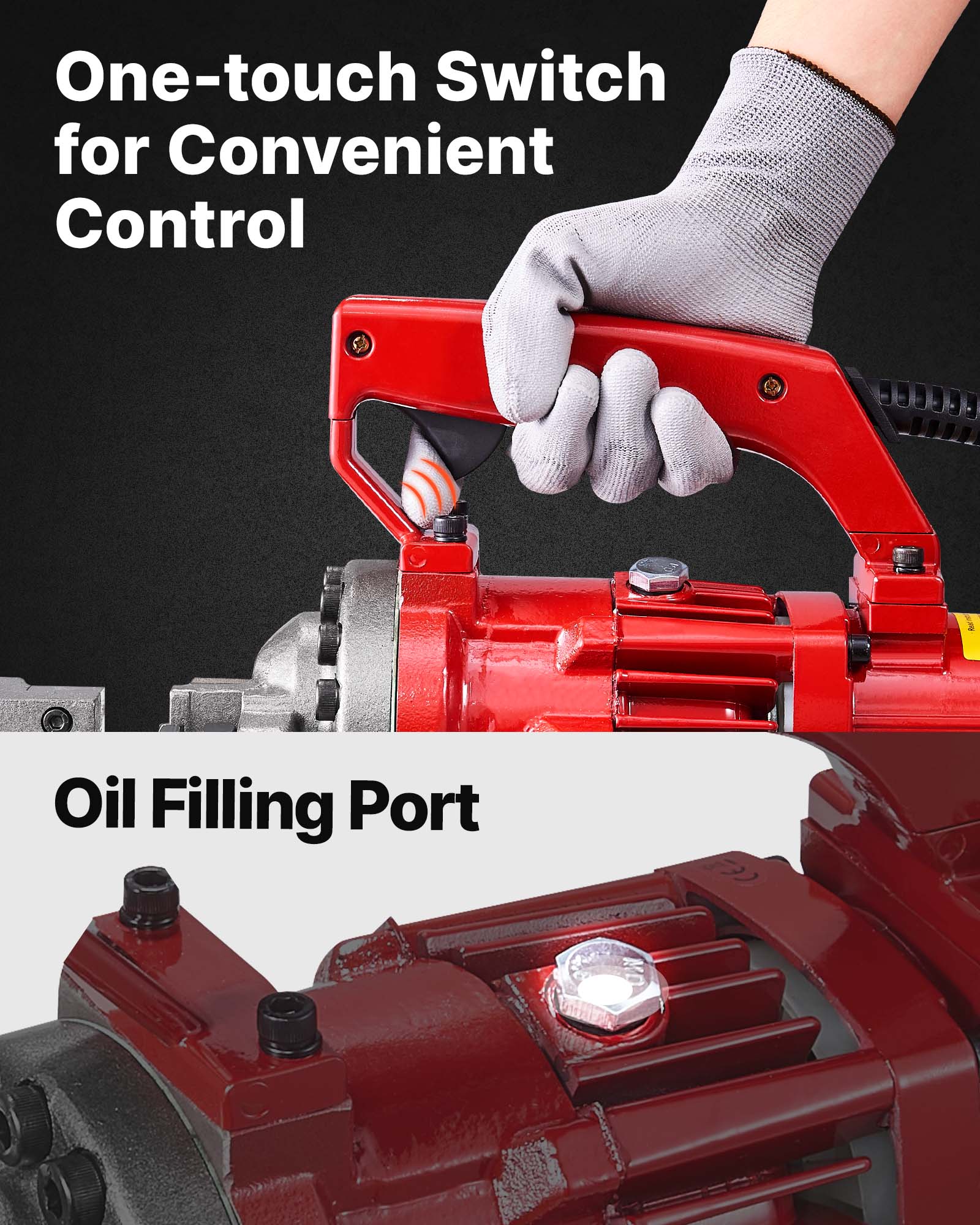 One-touch Switch for Convenient Control

Oil Filling Port