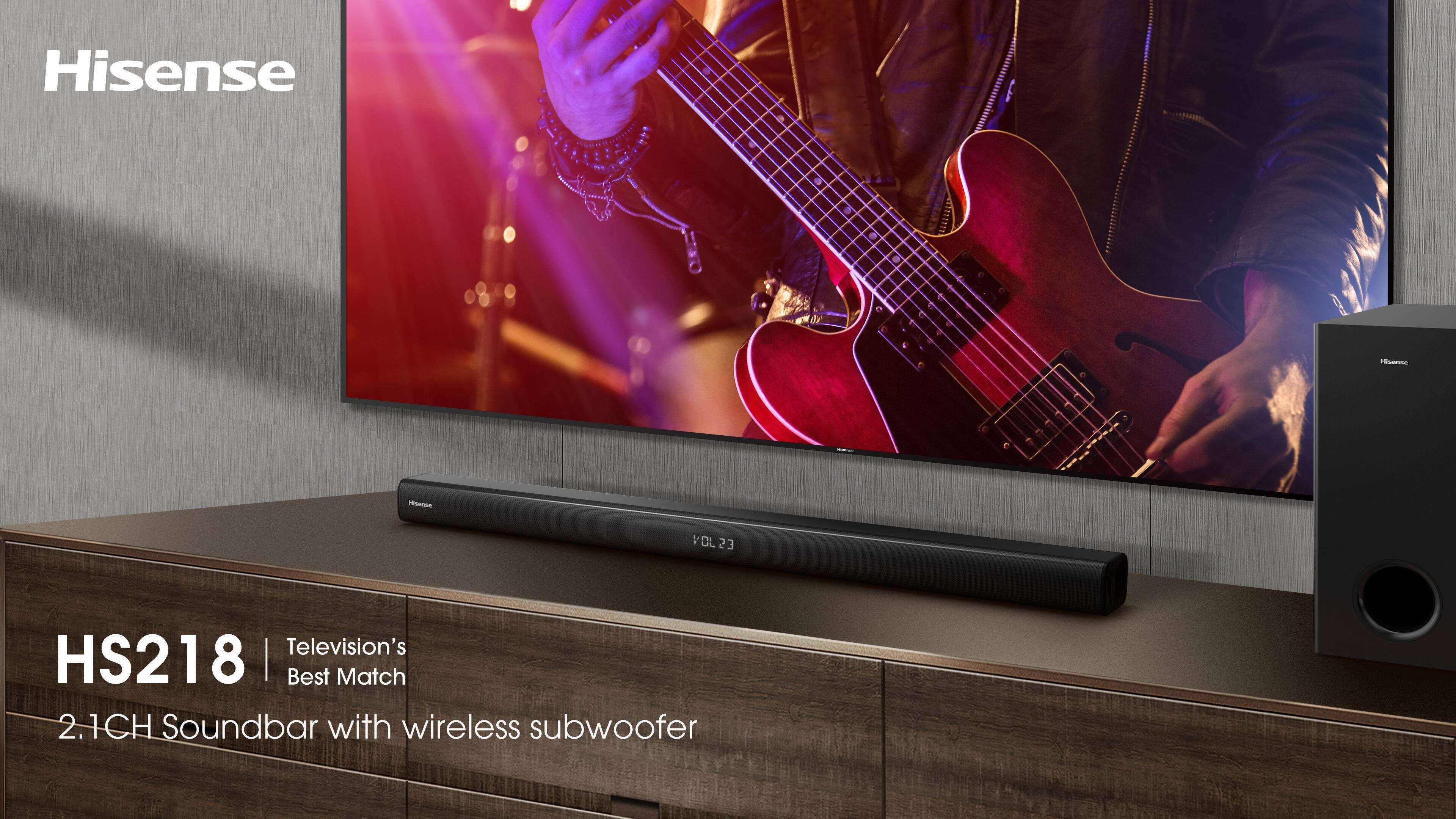 Alt View 14. Hisense - 2.1-Channel Soundbar with Wireless Subwoofer - black.