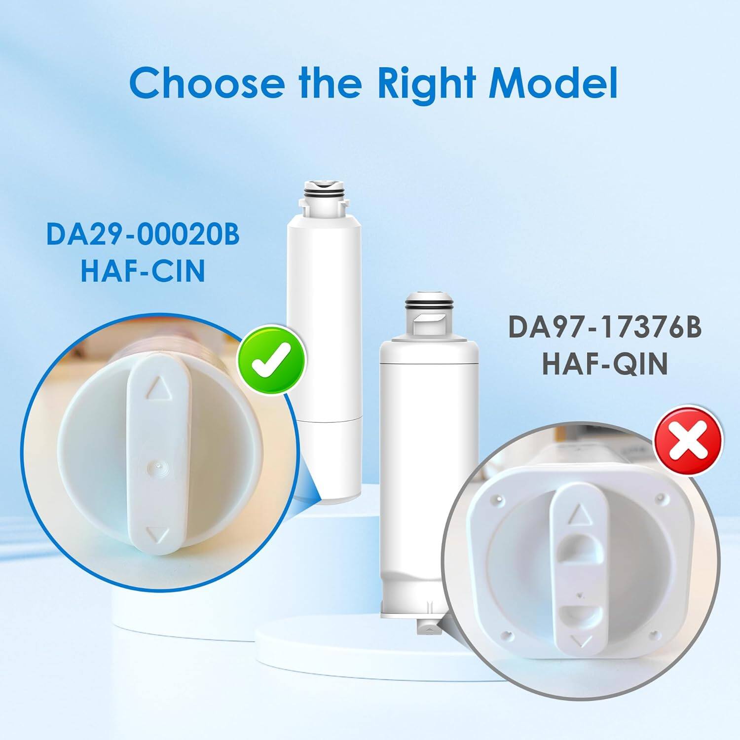 Choose the Right Model

DA29-00020B HAF-CIN ✔️

DA97-17376B HAF-QIN ❌
