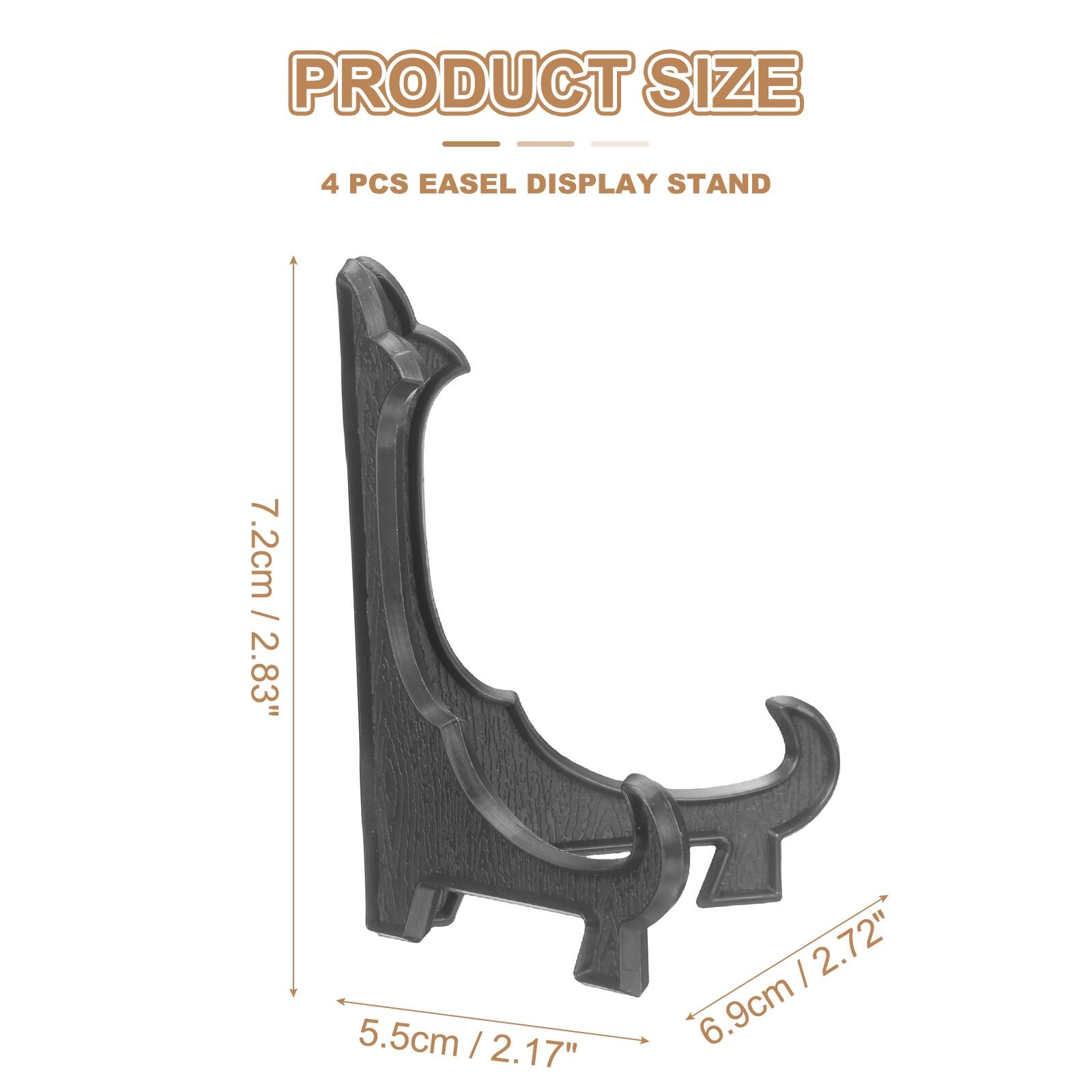 PRODUCT SIZE - 4 PCS EASEL DISPLAY STAND: 5.5cm / 2.17" - 6.9cm / 2.72" - 7.2cm / 2.83"