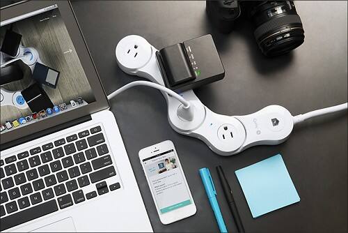 Alt View Standard 4. Quirky - Pivot Power Genius 4-Outlet Surge Protector.