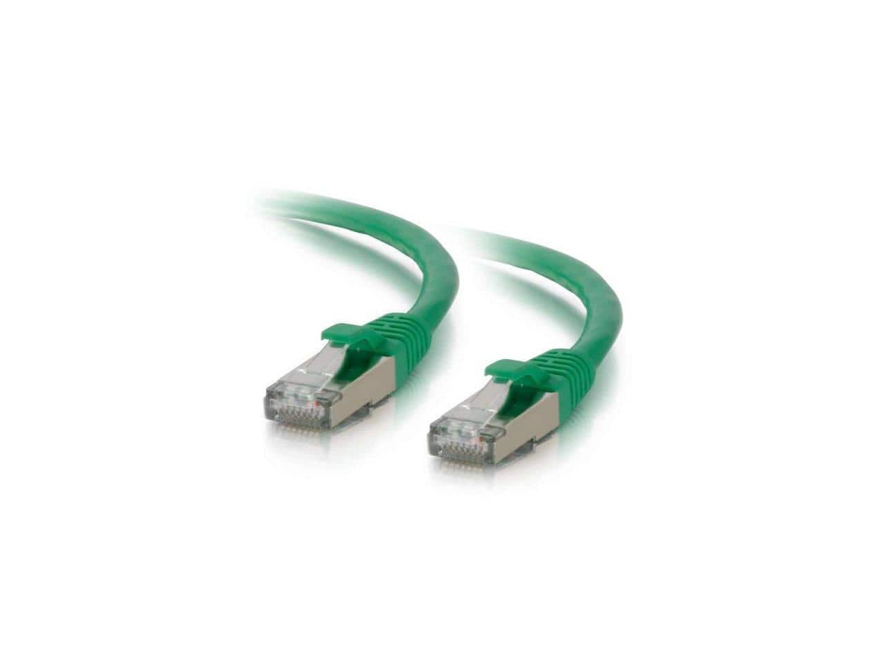 Cables to Go - C2G 00839 C2G 25FT CAT6 SNAGLESS SHIELDED (STP) NETWORK PATCH CABLE - GREEN