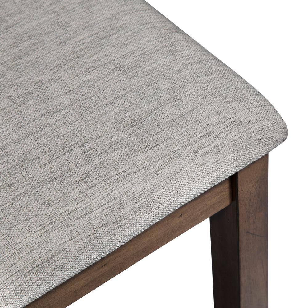 Alt View 1. Liberty Furniture Industries - Santa Rosa Upholstered Dining Bench in Antique Honey - Brown.