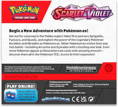 Pokmon Pokemon TCG: Scarlet & Violet Booster Box 36 Packs - Best Buy Pokmon Pokemon TCG: Scarlet & Violet Booster Box 36 Packs - Best Buy