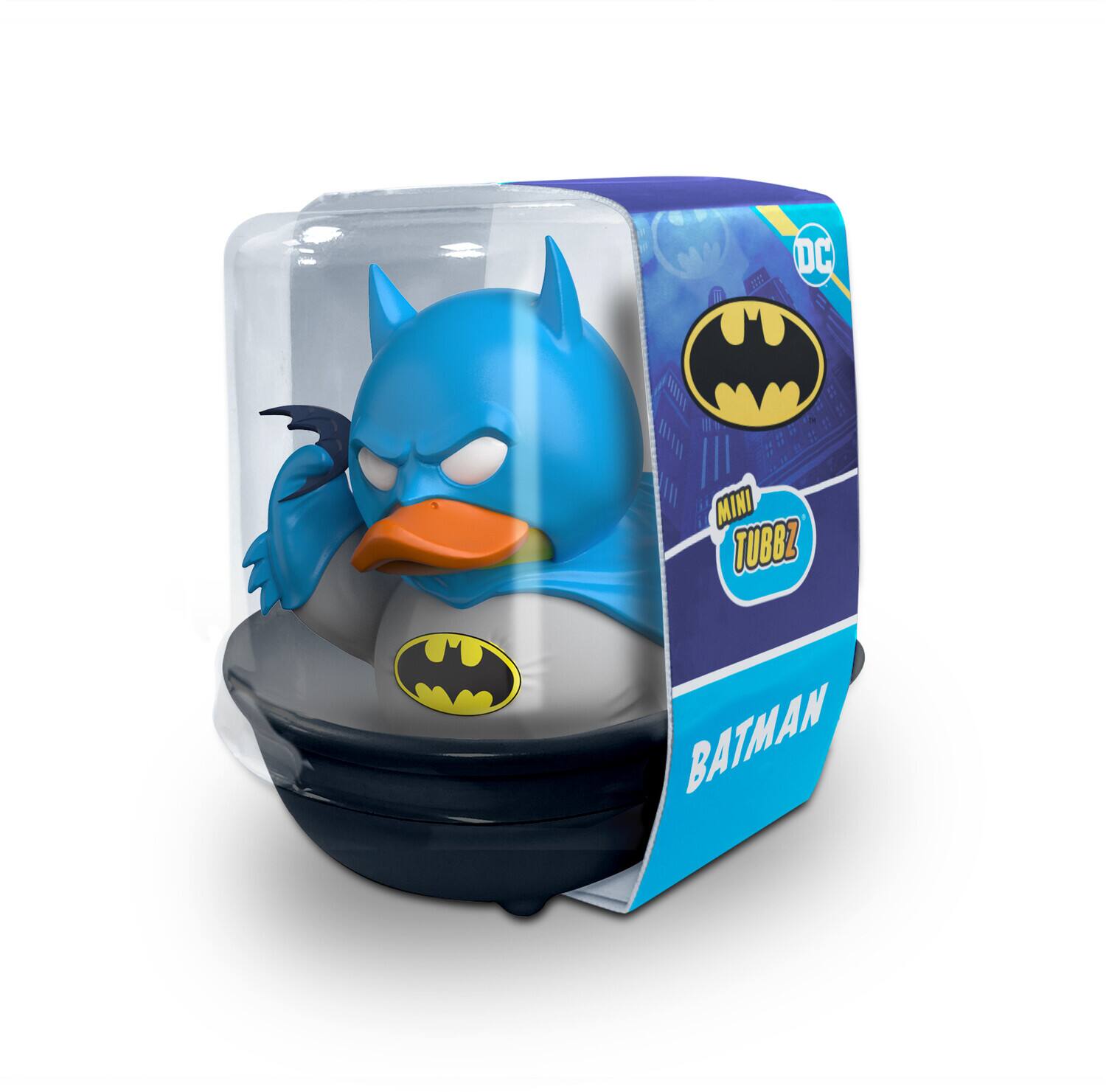 The text on the image is: "DC MINI TUBBZ BATMAN."