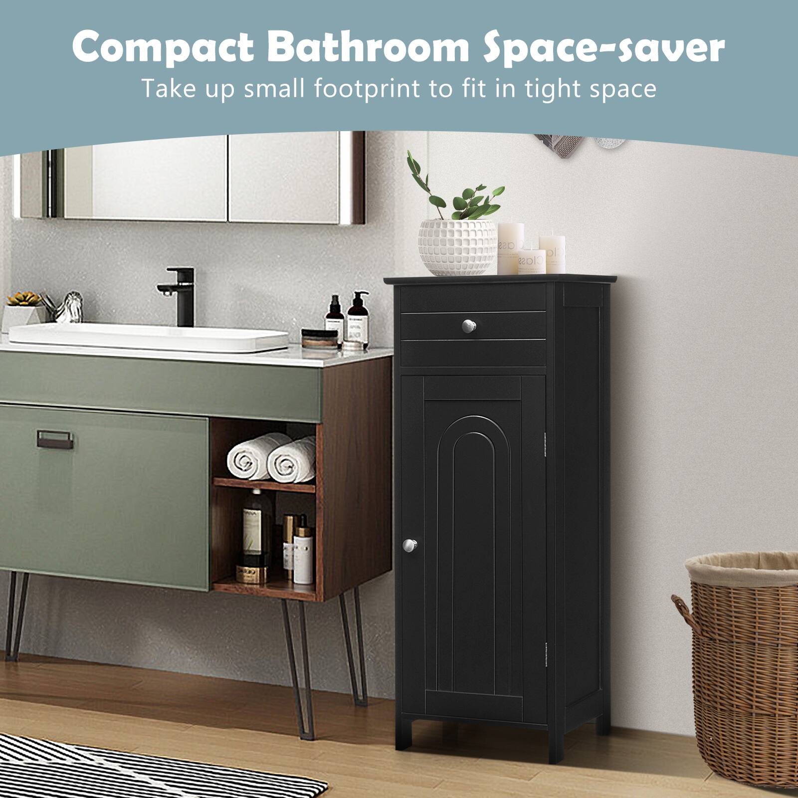 Compact Bathroom Space-saver
Take up small footprint to fit in tight space