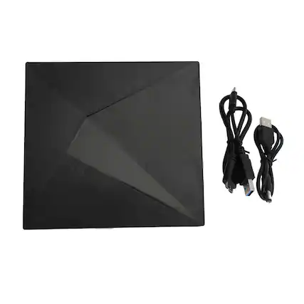 Front. Topteng - Ultra Thin External DVD Drive - USB 3.0 & Type-C, Portable CD/DVD Burner for Laptop, PC & Mac.